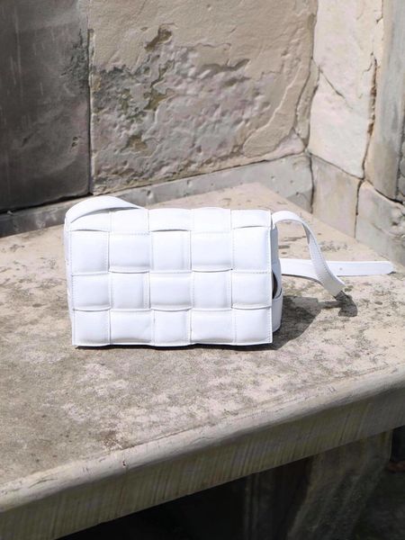 Skórzna Pleciona Torebka Nº5 White Cream