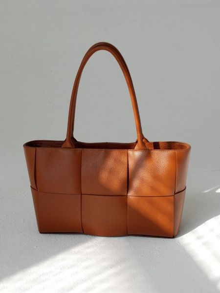 Skórzana Torba Tote Camel