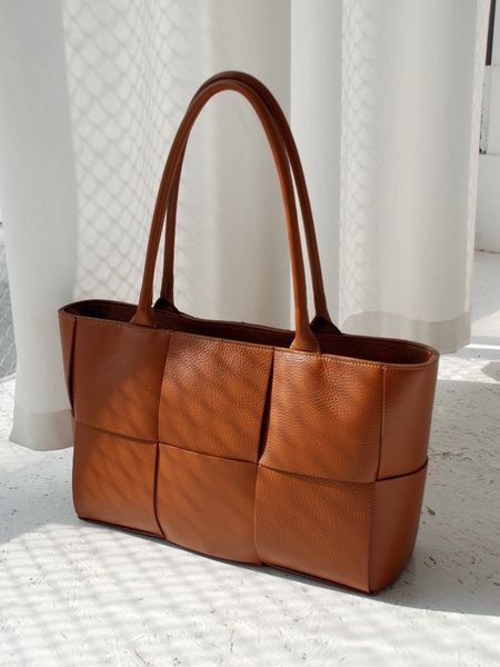 Skórzana Torba Tote Camel