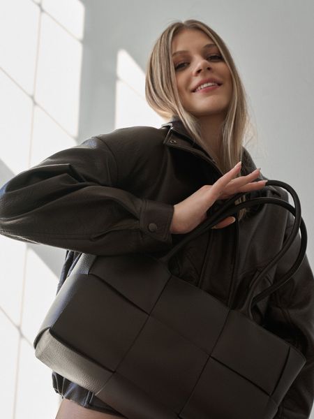 Skórzana Torba Tote Chocolate