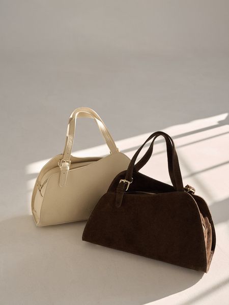 Skórzana Torebka Nº5 Chocolate z dodatkowym paskiem