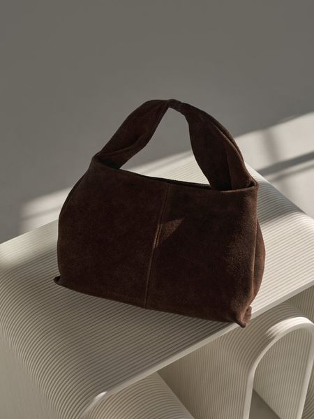 Skórzana Torebka Nº2 Chocolate z paskiem